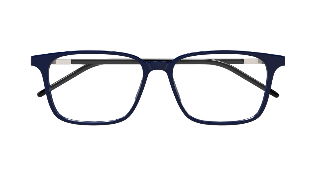Gafas graduadas puma pu0514o 002 azul rectangular / squared masculino talla 55mm - Vista de detalle