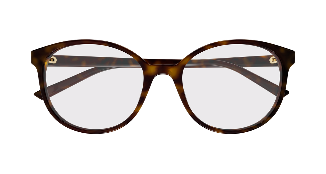 Brillen gucci gg1996o 002 havana round/oval/panthos femenino größe 54mm - Detailansicht