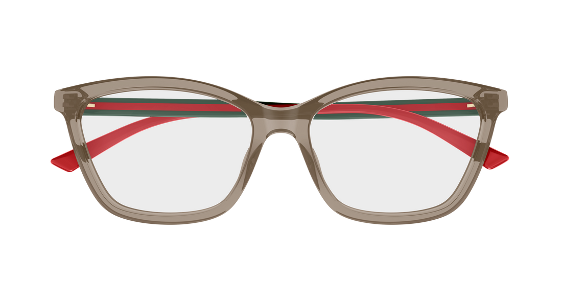 Brillen gucci gg1989o 003 marron cat eye femenino größe 56mm - Detailansicht