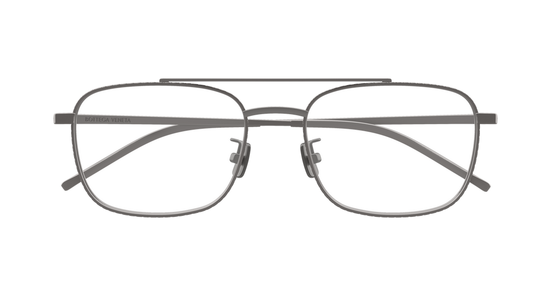 Gafas graduadas bottega veneta bv1425oa 003 plateado rectangular / squared unisex talla 55mm - Vista de detalle