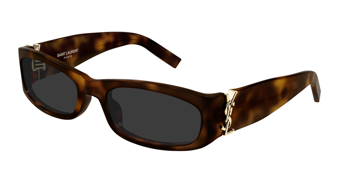 Lunettes de soleil saint laurent sl m152/f 003 havana rectangular / squared unisex taille 57mm - Vue principale