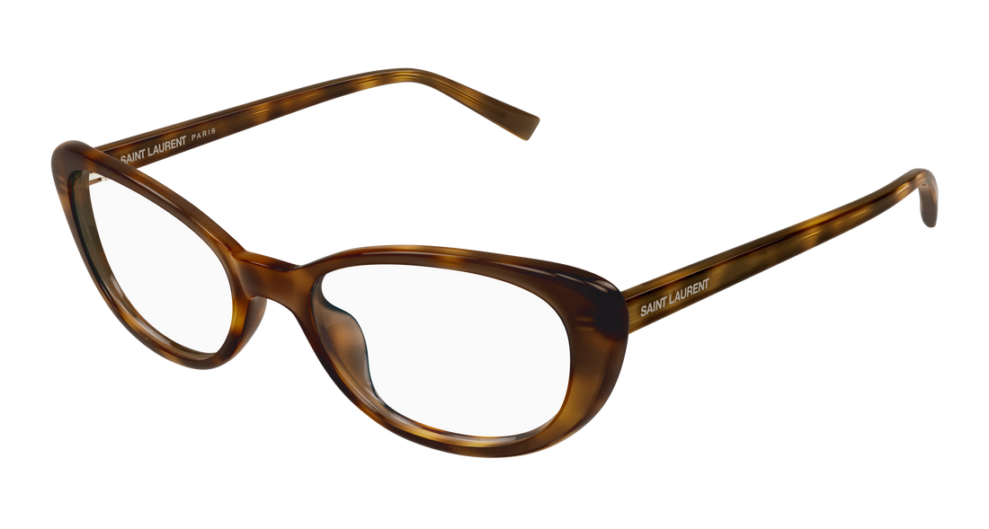 Brillen saint laurent sl 822 opt 003 havana cat eye femenino größe 52mm - Hauptansicht