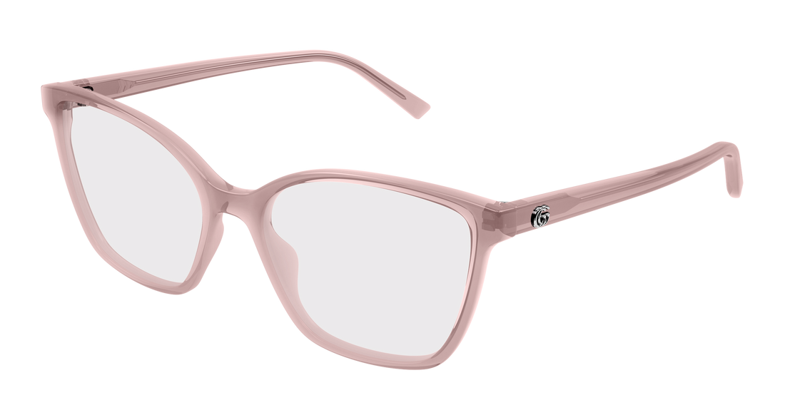 Prescription glasses gucci gg1995o 007 rosa cat eye femenino size 56mm - Main view