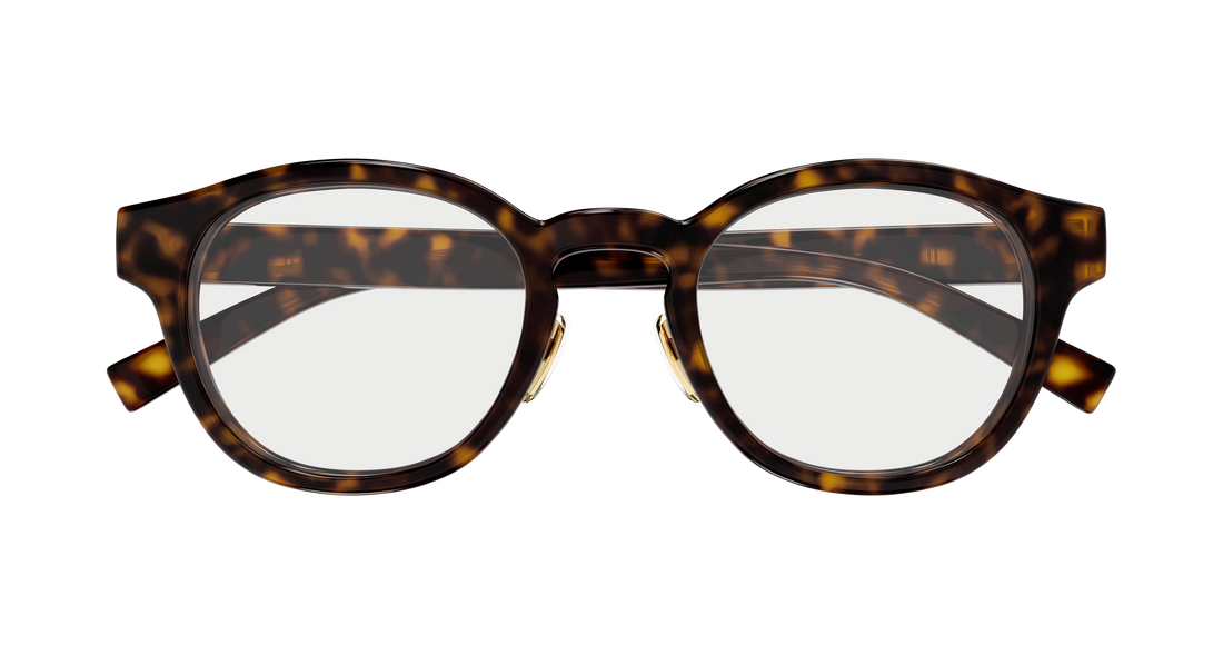 Occhiali da vista gucci gg1988ok 002 havana round/oval/panthos masculino taglia 49mm - Vista dettagliata