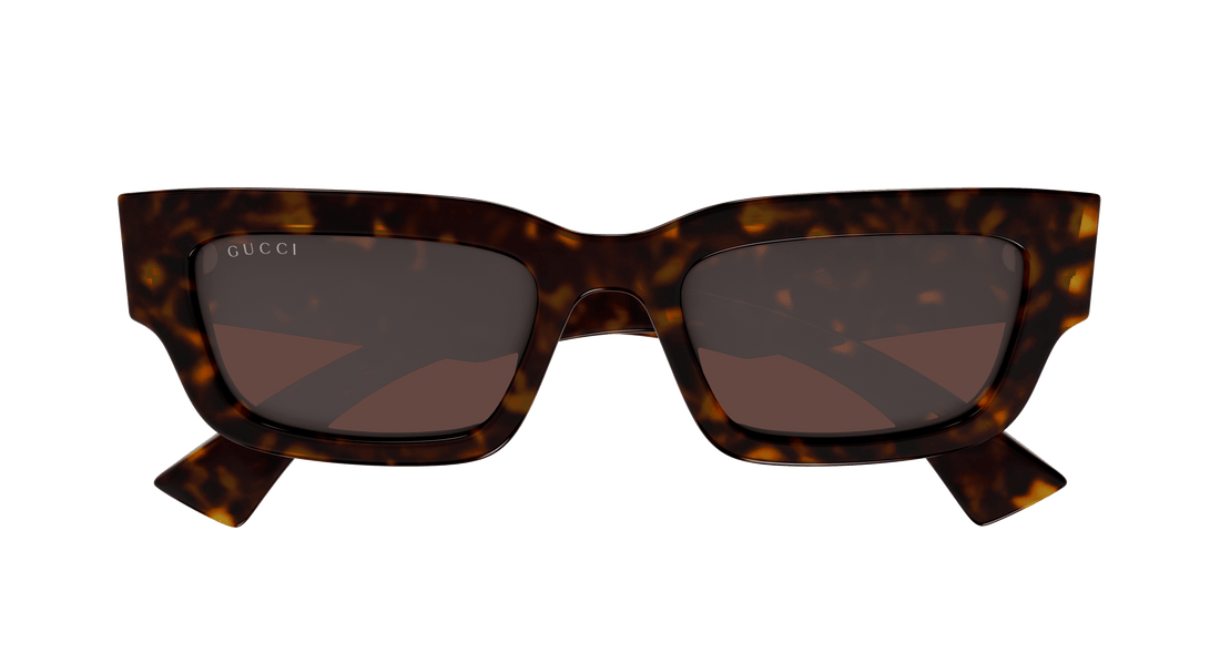 Occhiali da sole gucci gg1838s 002 havana square masculino taglia 52mm - Vista dettagliata