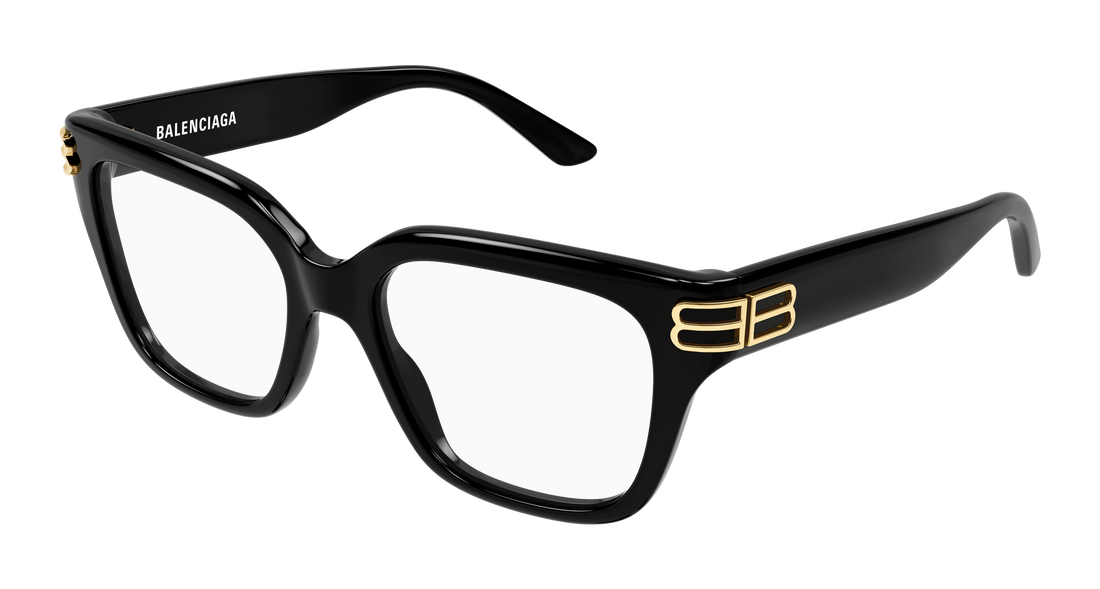 Occhiali da vista balenciaga bb0437o 006 negro rectangular / squared femenino taglia 54mm - Vista principale