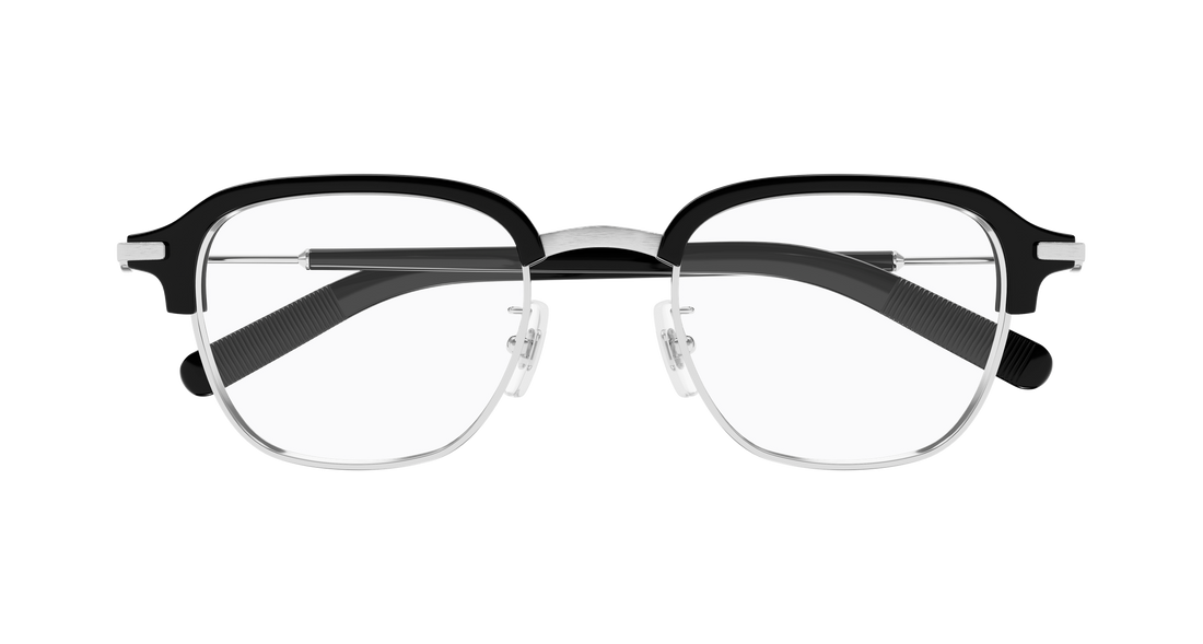 Brillen montblanc mb0390o 001 plateado square masculino größe 50mm - Detailansicht