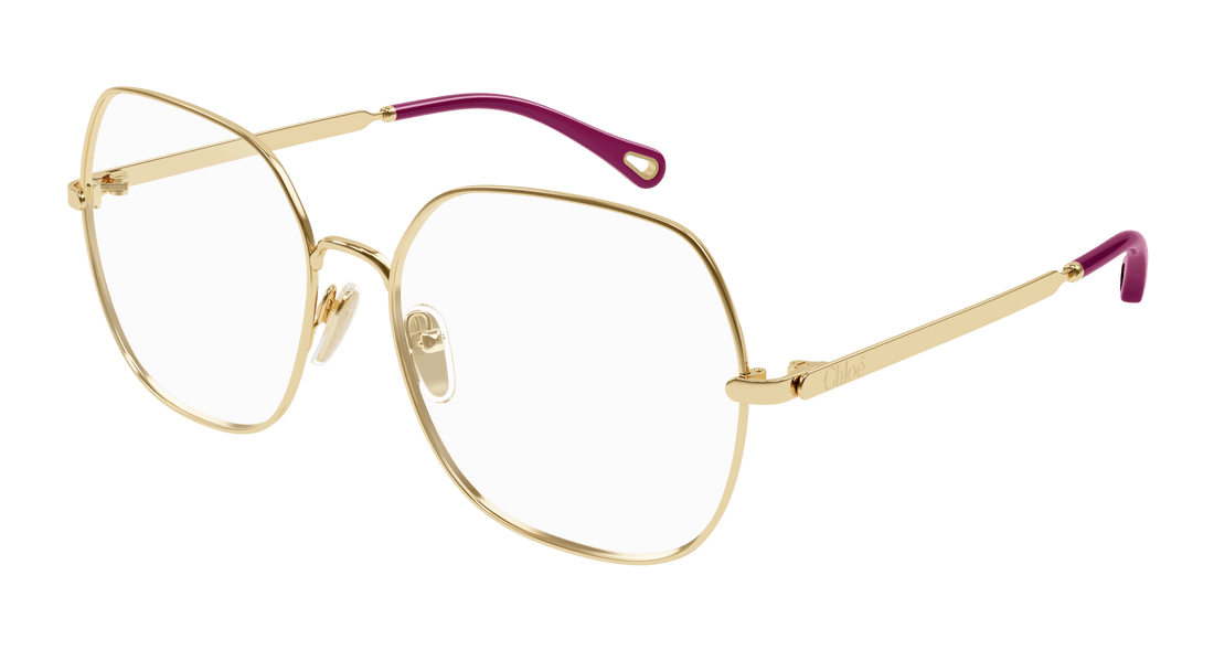 Occhiali da vista chloé ch0284o 001 dorado square femenino taglia 57mm - Vista principale