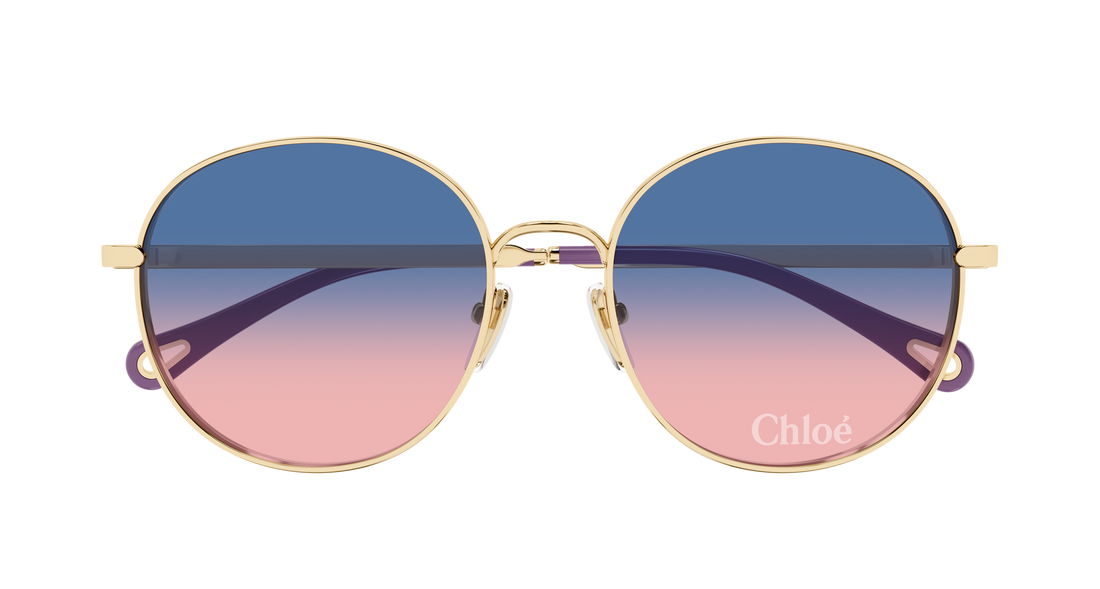 Occhiali da sole chloé ch0325sk 003 dorado round/oval/panthos femenino taglia 56mm - Vista dettagliata