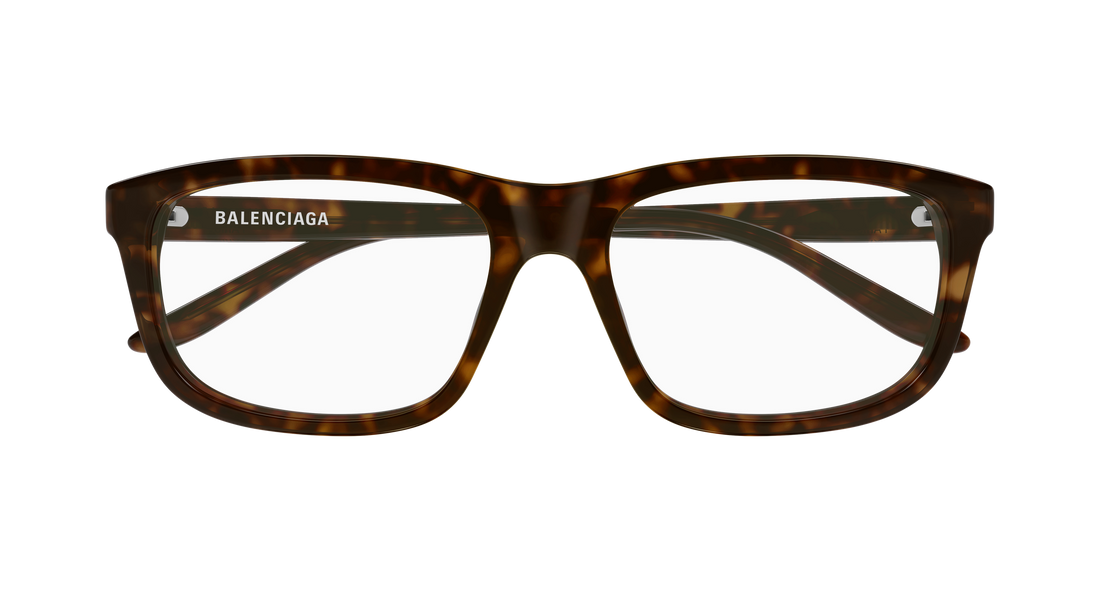 Occhiali da vista balenciaga bb0438o 002 havana rectangular / squared masculino taglia 57mm - Vista dettagliata