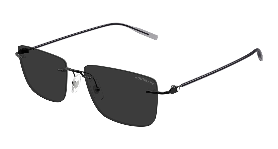 Occhiali da sole montblanc mb0429s 001 negro rectangular / squared masculino taglia 56mm - Vista principale