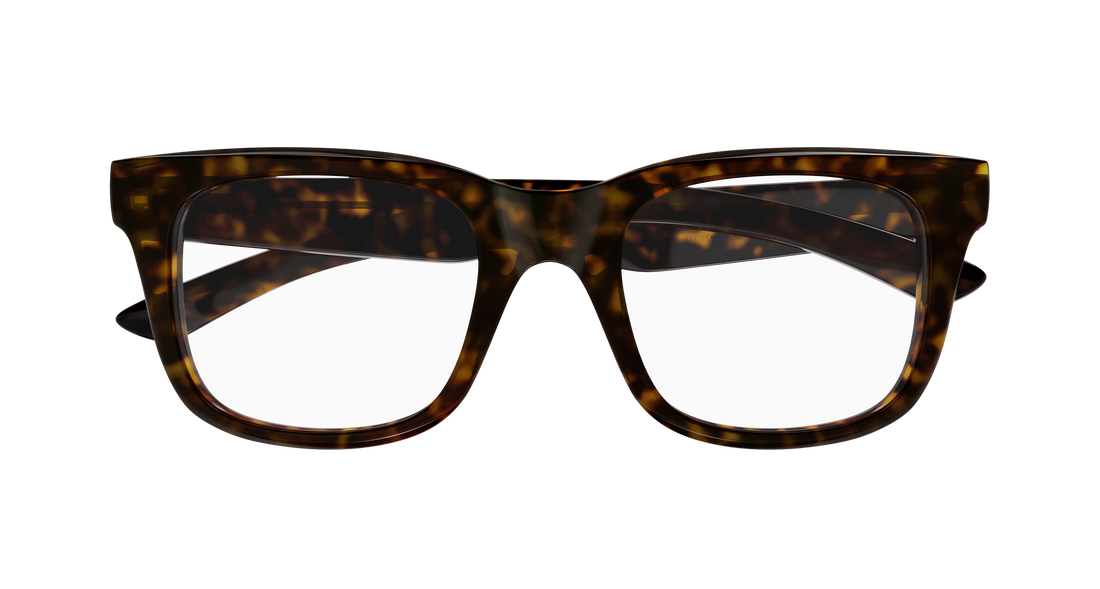 Occhiali da vista balenciaga bb0428o 002 havana rectangular / squared masculino taglia 52mm - Vista dettagliata