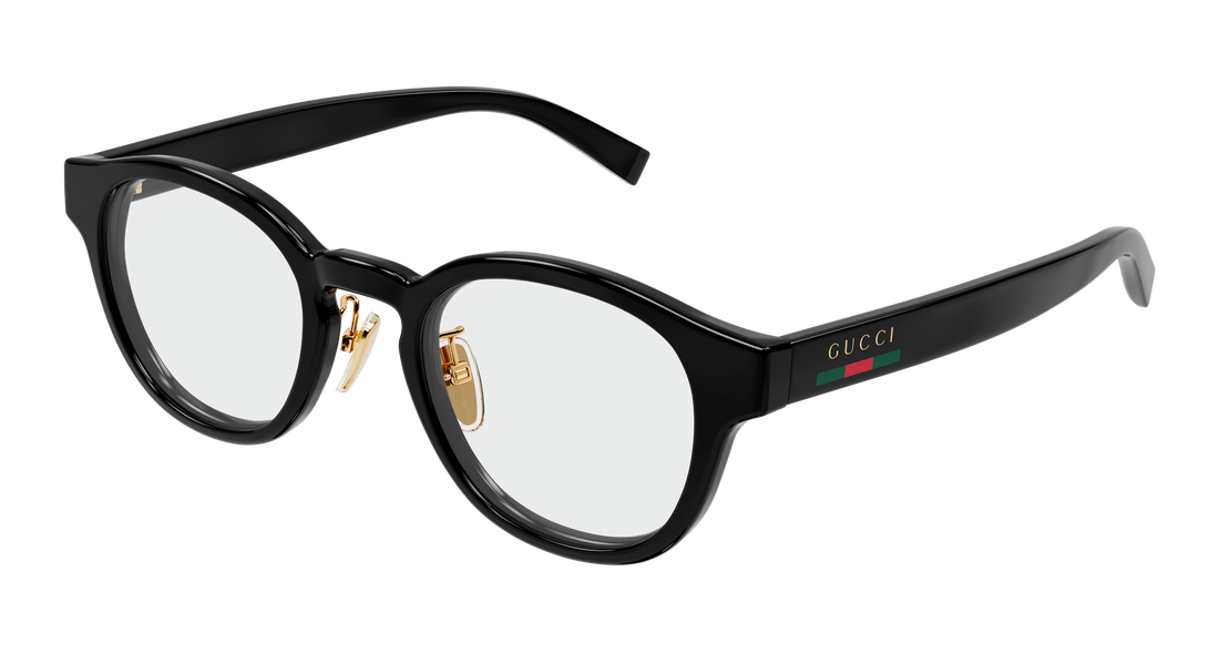 Occhiali da vista gucci gg1988ok 001 negro round/oval/panthos masculino taglia 49mm - Vista principale