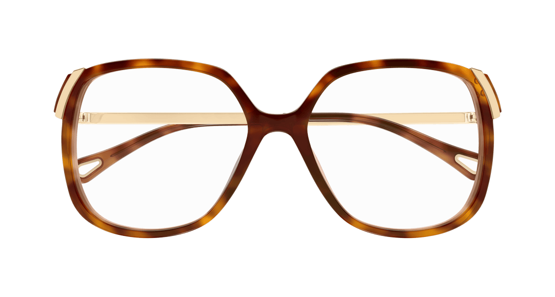 Occhiali da vista chloé ch0287o 002 havana square femenino taglia 56mm - Vista dettagliata