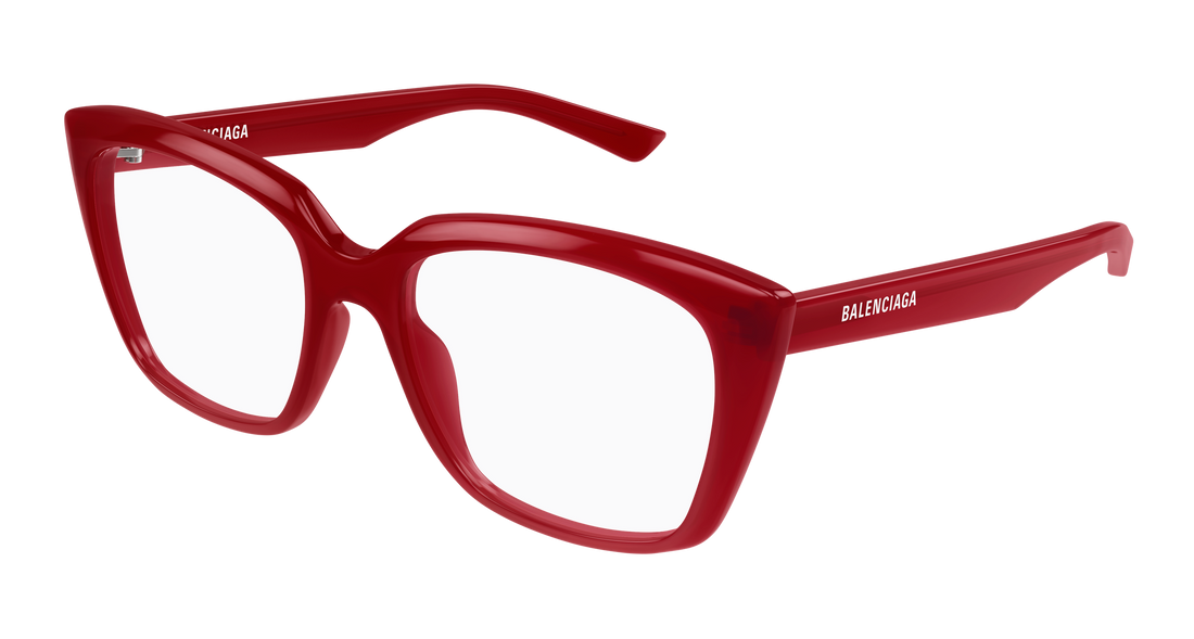 Brillen balenciaga bb0062o 009 rojo cat eye femenino größe 53mm - Hauptansicht
