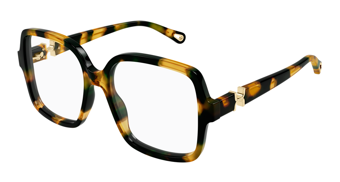 Glasögon chloé ch0335o 002 havana rectangular / squared femenino storlek 54mm - Huvudvy