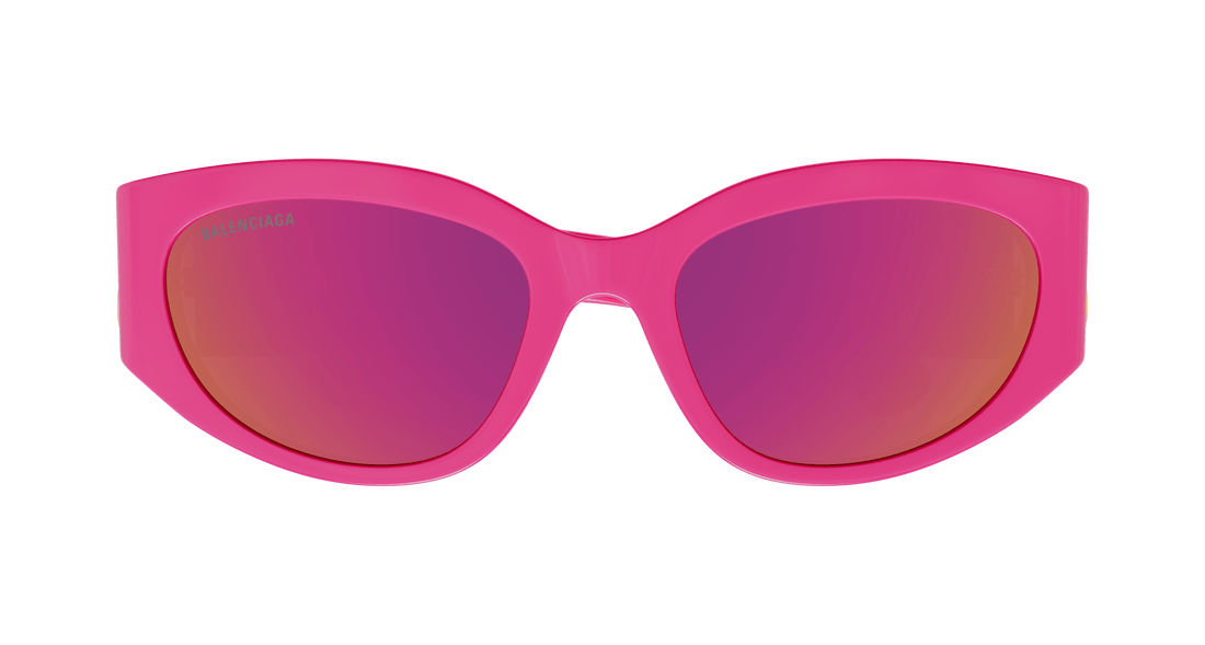Occhiali da sole balenciaga bb0324sk 010 rosa round femenino taglia 55mm - Vista dettagliata