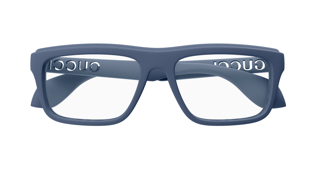 Occhiali da vista gucci gg1572o 007 azul square masculino taglia 54mm - Vista dettagliata