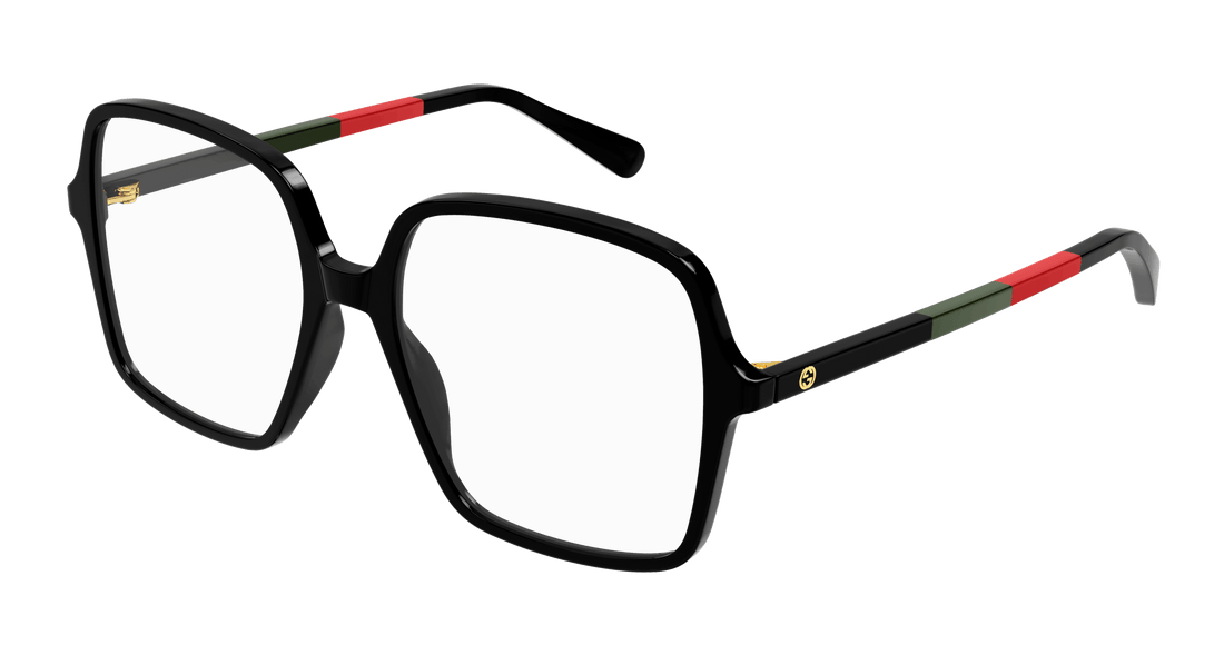 Prescription glasses gucci gg1003o 008 negro square femenino size 53mm - Main view