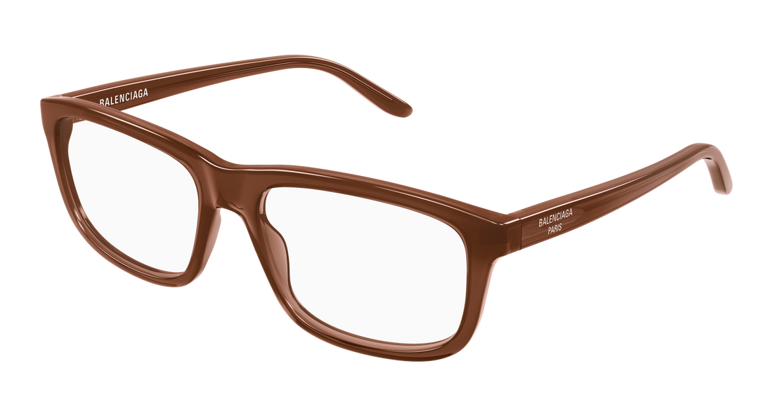 Occhiali da vista balenciaga bb0438o 006 marron rectangular / squared masculino taglia 57mm - Vista principale