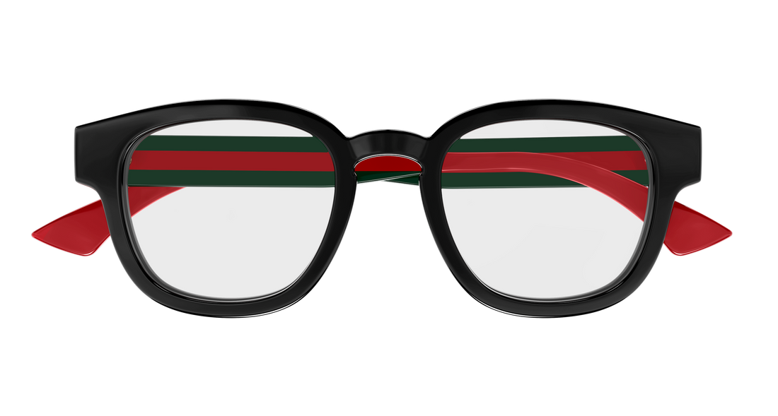 Occhiali da vista gucci gg1992o 001 negro round/oval/panthos masculino taglia 48mm - Vista dettagliata