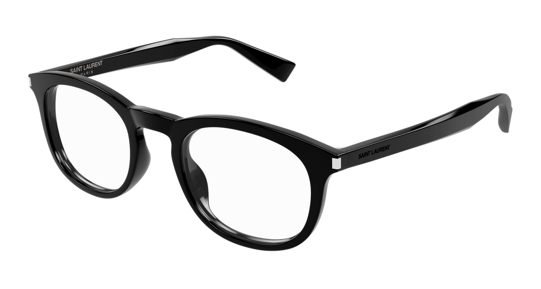 Prescription glasses saint laurent sl 813 001 negro square unisex size 50mm - Main view
