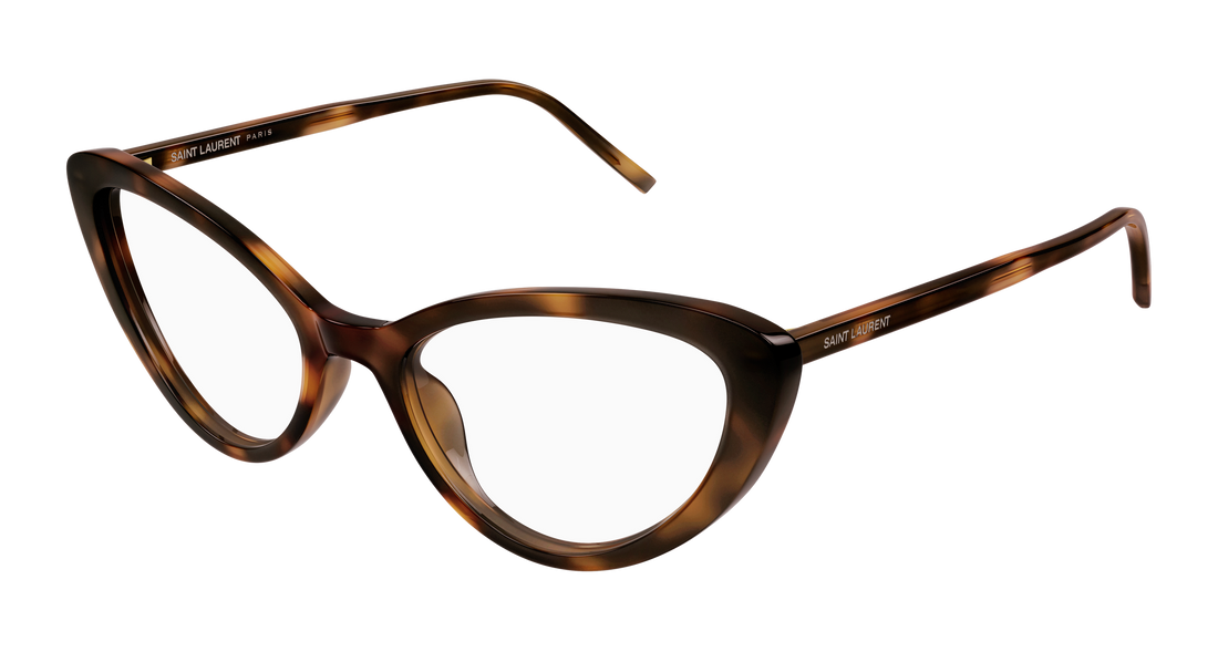 Occhiali da vista saint laurent sl 777 003 havana cat eye femenino taglia 55mm - Vista principale