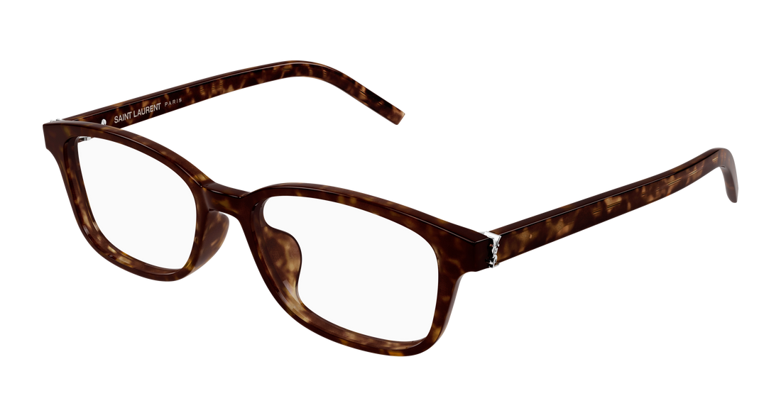 Prescription glasses saint laurent sl m151/j 002 havana square femenino size 52mm - Main view