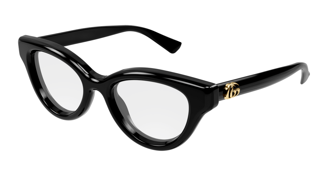 Brillen gucci gg1832o 001 negro cat eye femenino maat 50mm - Hoofdaanzicht
