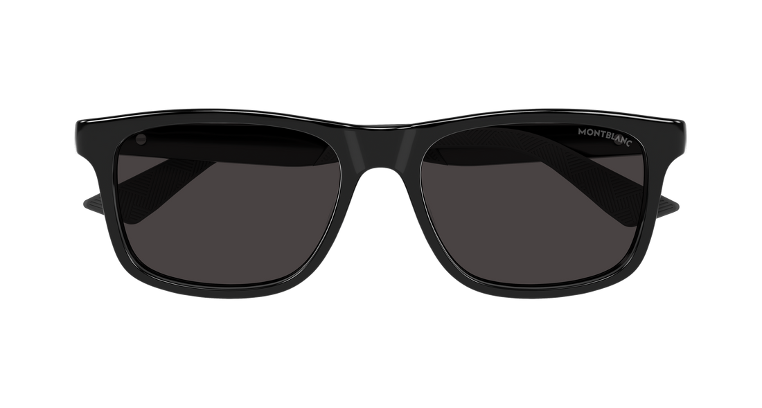Sonnenbrillen montblanc mb0432s 001 negro rectangular / squared masculino größe 55mm - Detailansicht