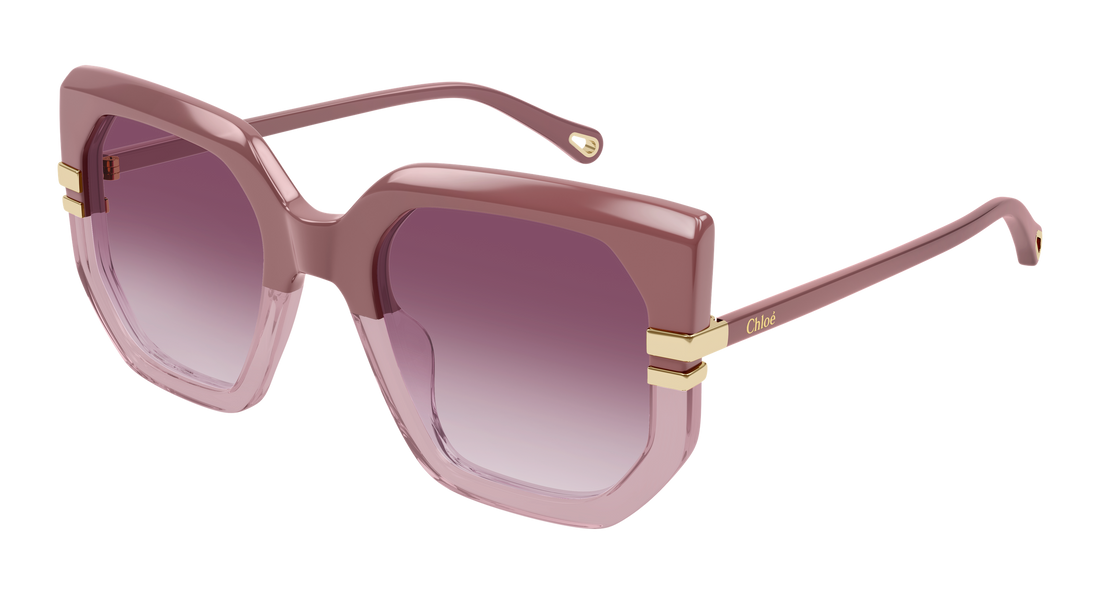 Occhiali da sole chloé ch0240s 006 rosa geometric femenino taglia 53mm - Vista principale