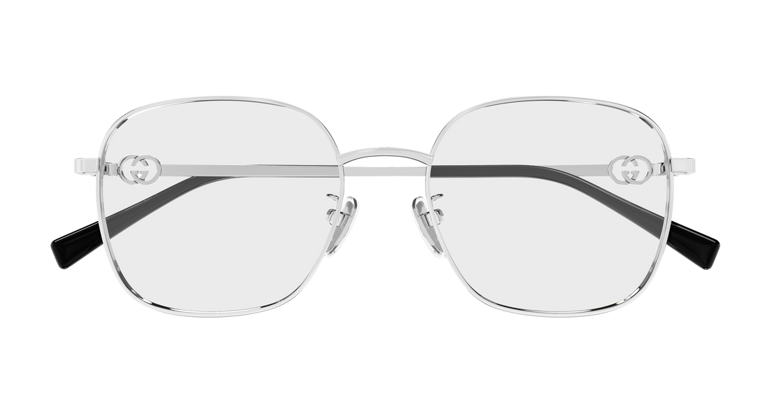 Prescription glasses gucci gg2006oa 002 plateado round/oval/panthos femenino size 53mm - Detailed view