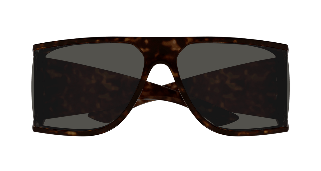 Occhiali da sole saint laurent sl 806 002 havana square unisex taglia 75mm - Vista dettagliata