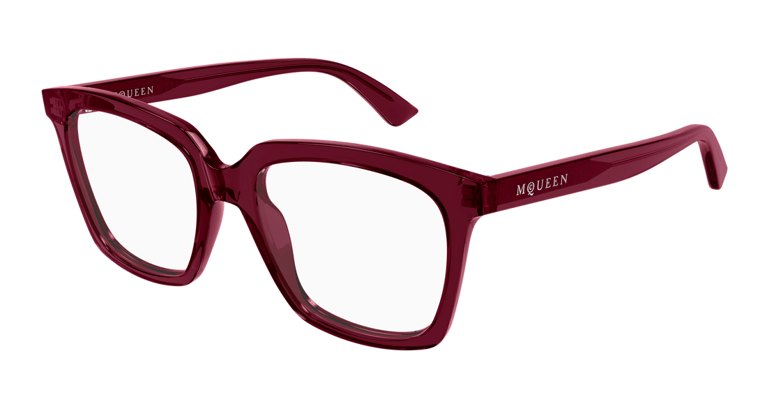 Occhiali da vista alexander mcqueen am0513o 003 burdeos cat eye femenino taglia 53mm - Vista principale