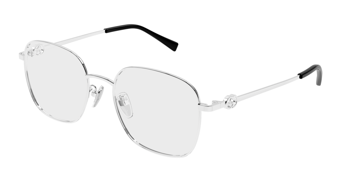 Prescription glasses gucci gg2006oa 002 plateado round/oval/panthos femenino size 53mm - Main view