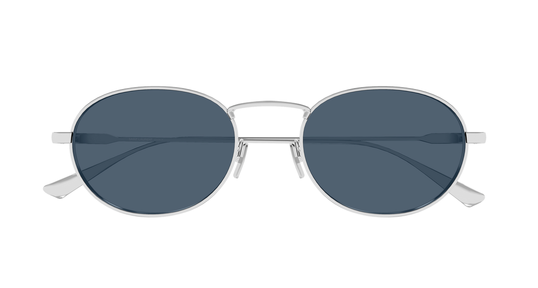 Occhiali da sole saint laurent sl 799 005 plateado round/oval/panthos masculino taglia 52mm - Vista dettagliata