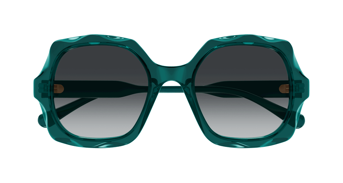 Lunettes de soleil chloé ch0226s 008 verde square femenino taille 53mm - Vue détaillée
