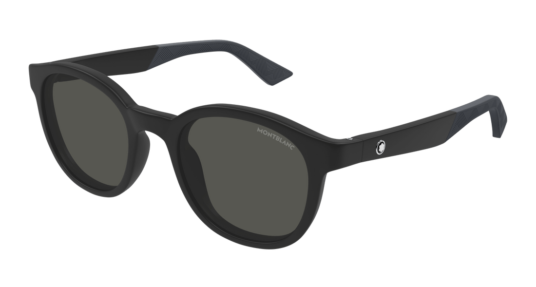 Sonnenbrillen montblanc mb0398s 002 negro round masculino größe 51mm - Hauptansicht
