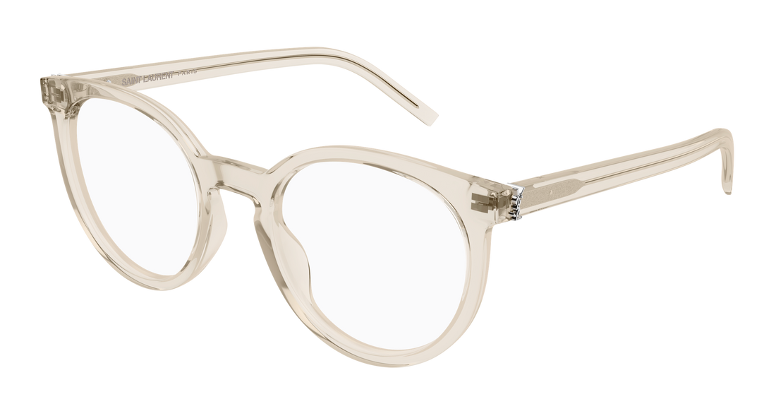 Occhiali da vista saint laurent sl m147 004 beige cat eye femenino taglia 52mm - Vista principale