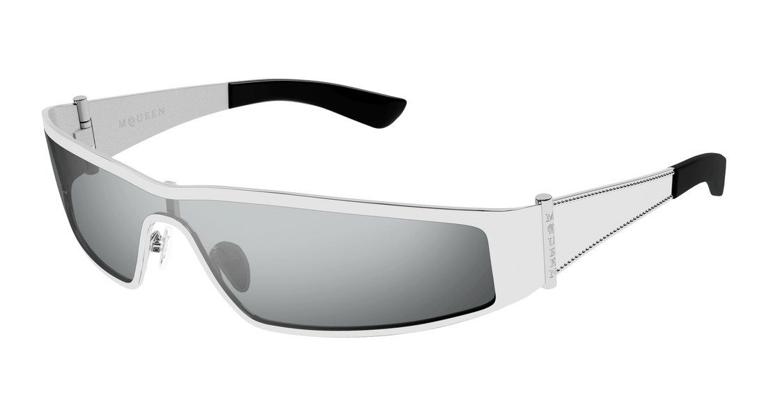 Sunglasses alexander mcqueen am0491s 002 plateado geometric unisex size 99mm - Main view