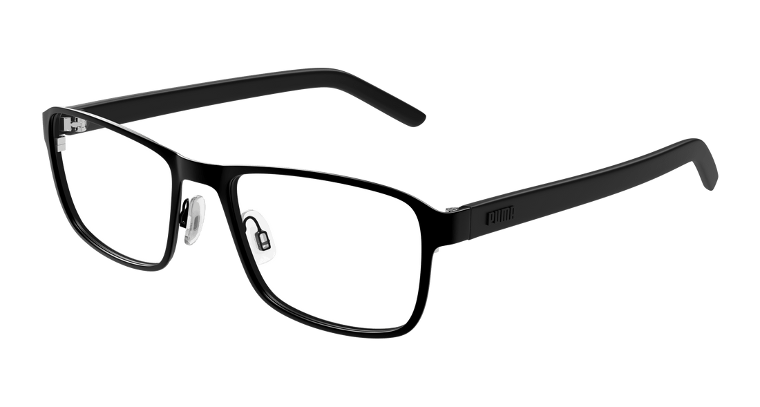 Óculos graduados puma pu0498o 001 negro square masculino tamanho 56mm - Vista principal