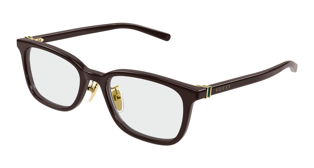 Occhiali da vista gucci gg2002oj 002 marron rectangular / squared masculino taglia 53mm - Vista principale