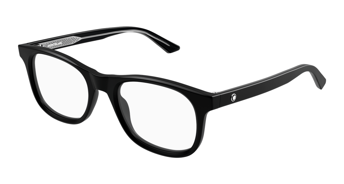 Brillen montblanc mb0385o 008 negro square masculino größe 54mm - Hauptansicht