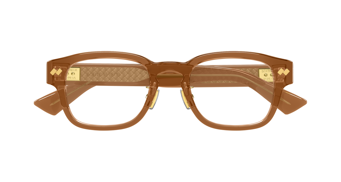 Dioptrijske naočale bottega veneta bv1404oa 007 marron rectangular / squared masculino veličina 53mm - Detaljni prikaz