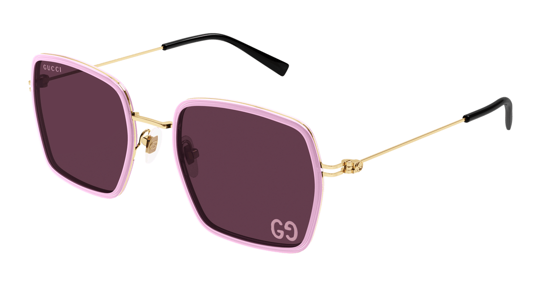 Occhiali da sole gucci gg1848s 005 rosa square femenino taglia 52mm - Vista principale