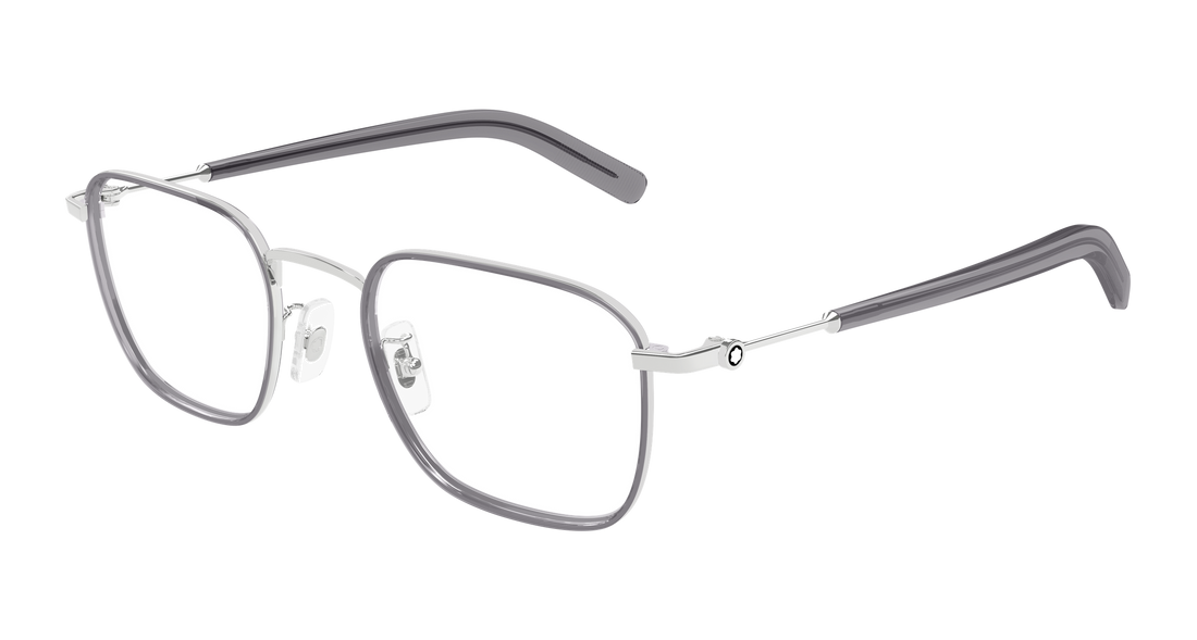 Occhiali da vista montblanc mb0424o 004 plateado rectangular / squared masculino taglia 50mm - Vista principale