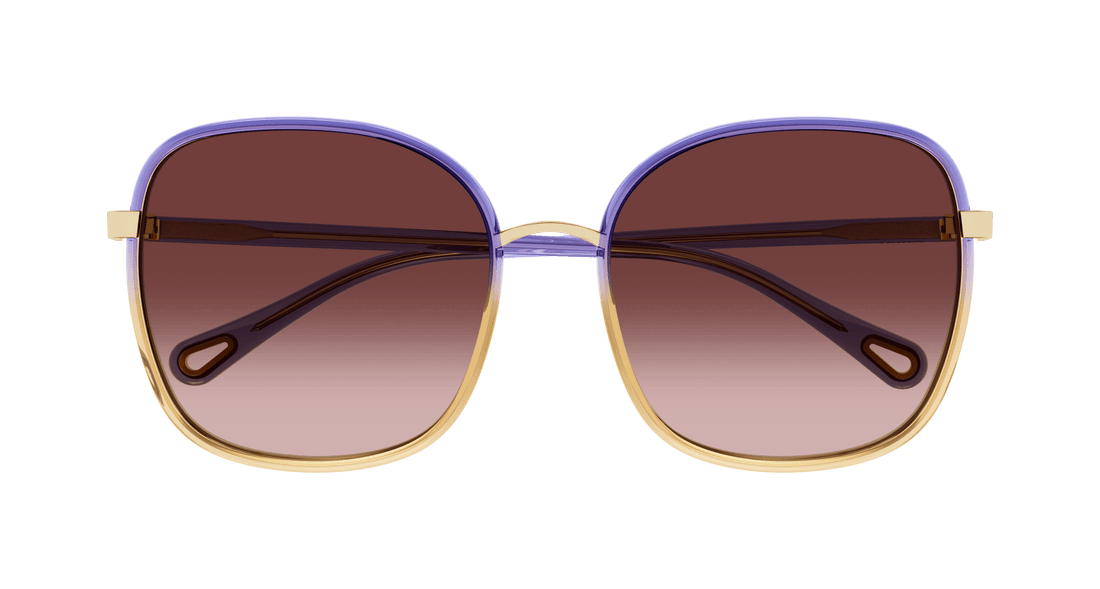 Gafas de sol chloé ch0031s 015 violeta square femenino talla 56mm - Vista de detalle