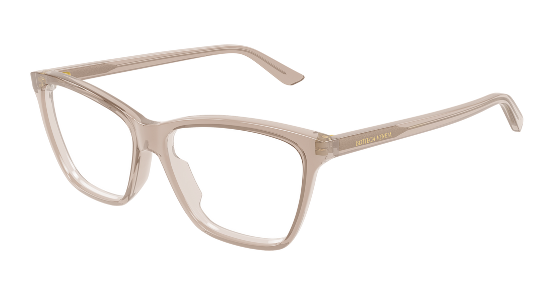 Briller bottega veneta bv1421o 004 marron butterfly femenino størrelse 55mm - Hovedvisning