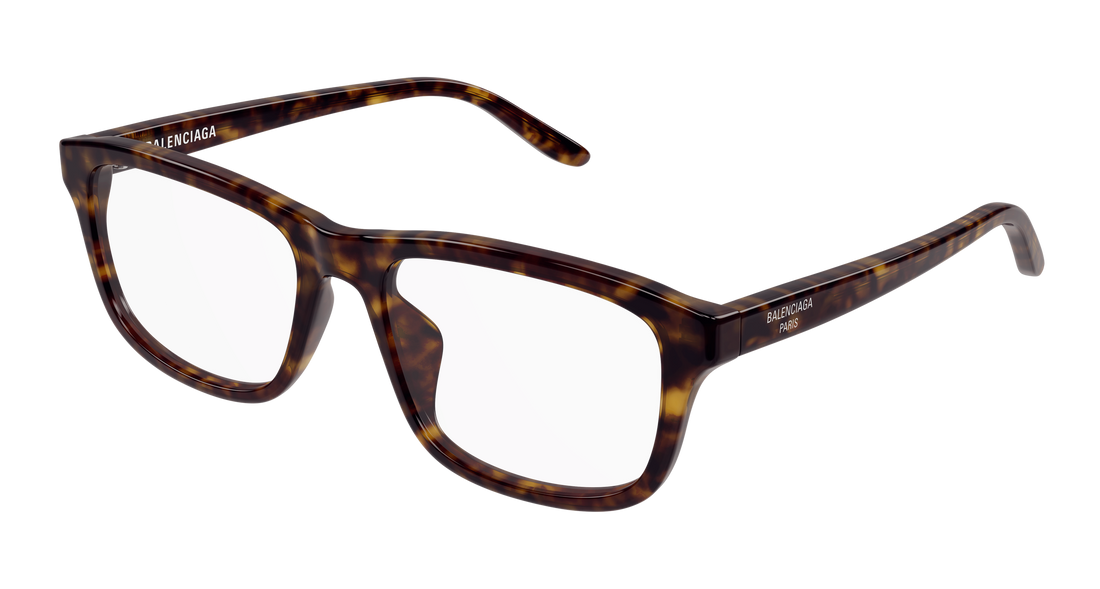 Occhiali da vista balenciaga bb0442oa 002 havana rectangular / squared unisex taglia 55mm - Vista principale