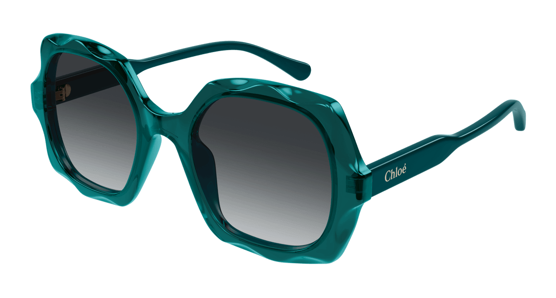 Lunettes de soleil chloé ch0226s 008 verde square femenino taille 53mm - Vue principale